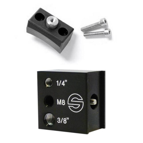 Sachtler Accessory mount with 1/4 in, M8, 3/8 in tap holes 3987