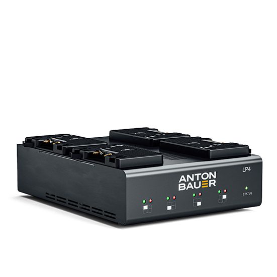 Anton Bauer 8475-0126 LP4 Quad Gold Mount Charger
