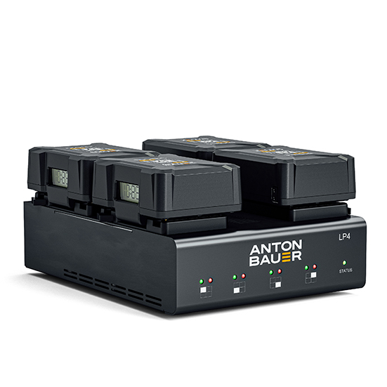 Anton Bauer 8475-0126 LP4 Quad Gold Mount Charger