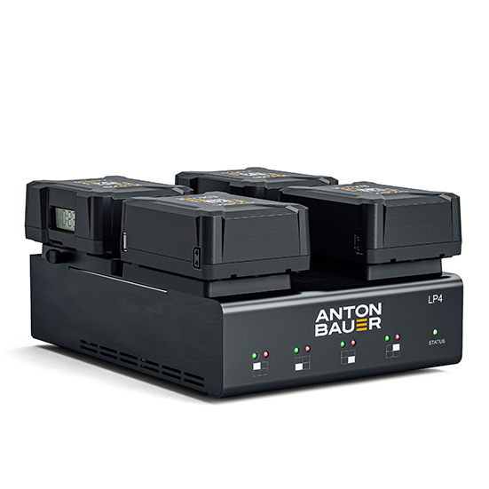 Anton Bauer 8475-0128 LP4 Quad V- Mount Charger