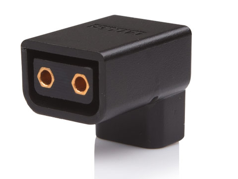 Swit S-7105 90° D-tap Male to Female Connector