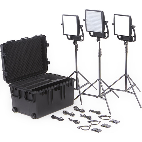 Litepanels Astra Bi-Color LED Traveler Trio Kit (Gold Mount) 935-3212
