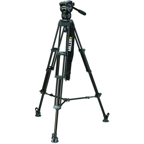 Miller CX2 Fluid Head with Toggle 75 2-Stage Alloy Tripod System (Mid-Level Spreader) 3705