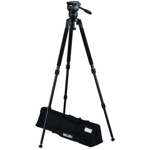 Miller CX2 Fluid Head with Solo 75 2-Stage Alloy Tripod System 3710