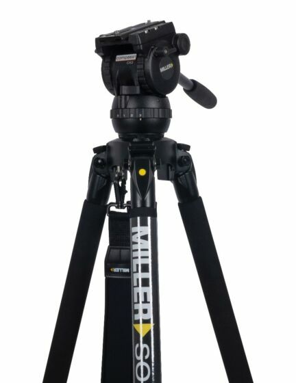 Miller CX2 Fluid Head with Solo-Q 75 2-Stage Carbon Fiber Tripod System 3712