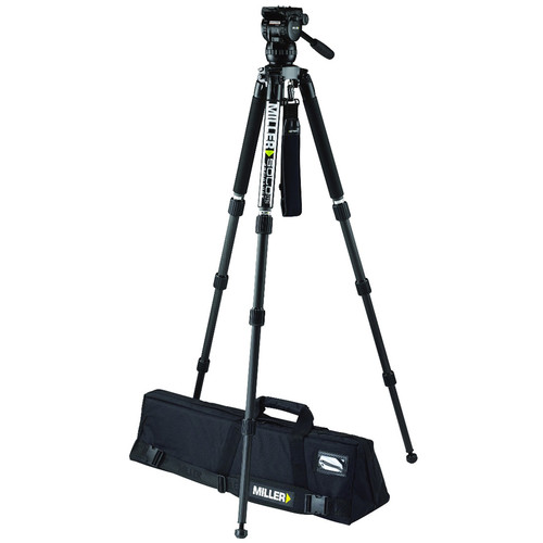 Miller CX2 Fluid Head with Solo 75 3-Stage Carbon Fiber Tripod System 3714
