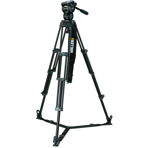 Miller CX6 Fluid Head with Toggle 75 2-Stage Alloy Tripod System (Ground-Level Spreader) 3720