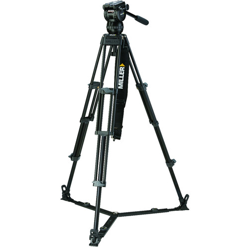 Miller CX8 Fluid Head with Toggle 2-Stage Alloy Tripod System (Ground-Level Spreader) 3736
