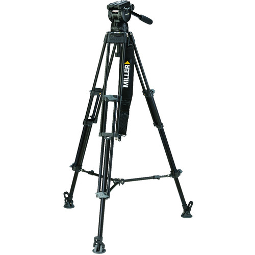 Miller CX10 Toggle 2-Stage Aluminum Tripod System with Mid-Level Spreader 3756
