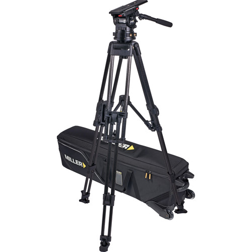 Miller CiNX 5 & HD 100 2-Stage Carbon Fiber Tripod System with Mid-Spreader 3824