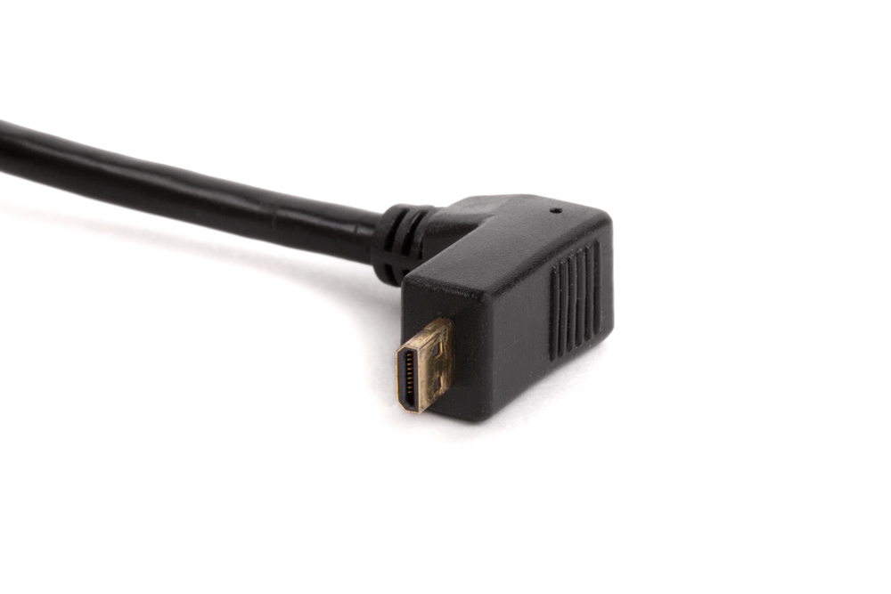 Wooden Camera - WC Coiled Right Angle Micro HDMI to Micro HDMI (12") 206800