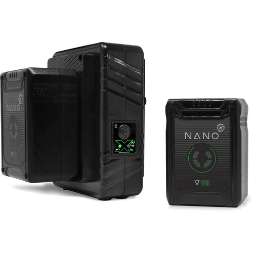 Core SWX NANO Micro 98Wh Lithium-Ion 2-Battery Kit with Dual Travel Charger (V-Mount) NANO-V98K