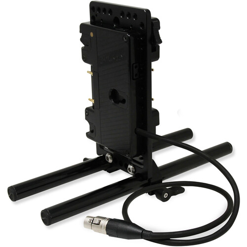 Core SWX Dual Gold Mount Battery Plate with 15mm LWS Rod Clamp for 4-Pin XLR Devices RM-GPTA-XLR