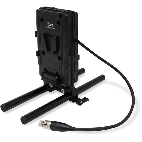 Core SWX Dual V-Mount Battery Plate with 15mm LWS Rod Clamp for 4-Pin XLR Devices RM-GPTS-XLR