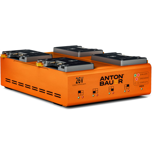 Anton Bauer Dionic 26V LPD Quad Gold Mount Plus Discharger 8475-0139