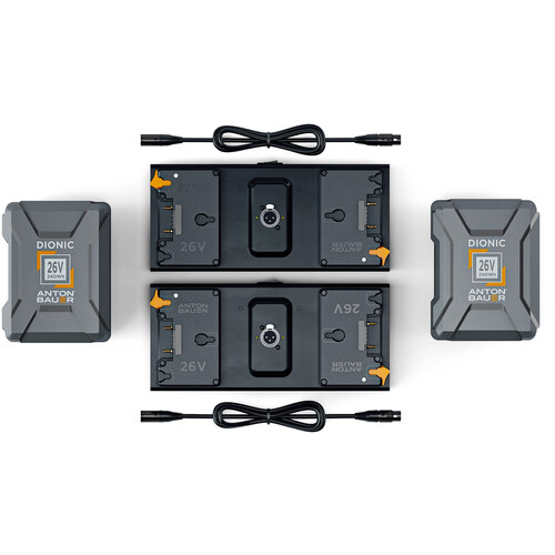 Litepanels 2x 26V 240Wh Battery Set for Dual Array Light Kit (Gold Mount Plus) 900-3732