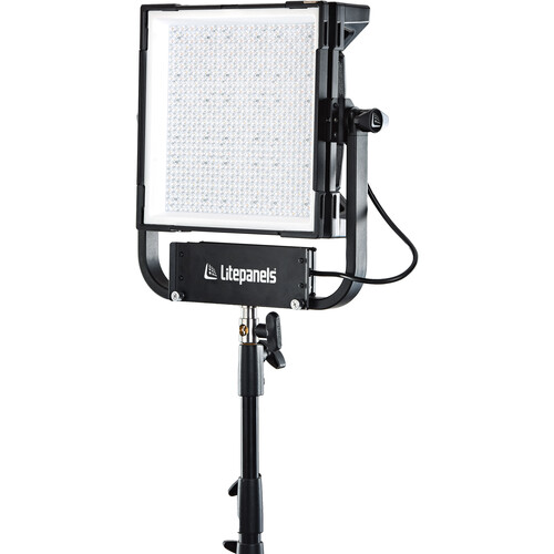 Litepanels Gemini 1 x 1 RGBWW LED Hard Panel (Pole-Operated Yoke, EU Power Cord) 945-2111