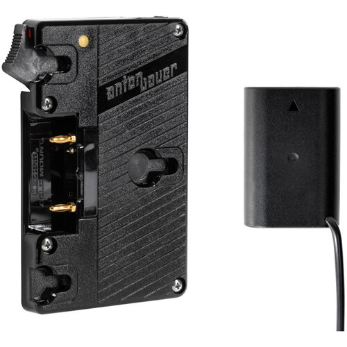 Anton Bauer Gold Mount Battery Bracket with P-Tap and Panasonic DMW-BLF19 Dummy Battery Output 8075-0319