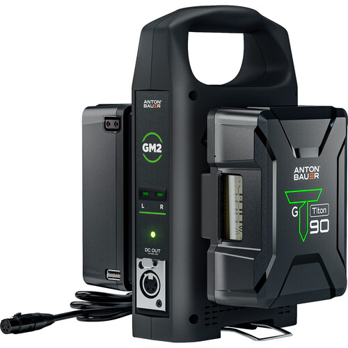 Anton Bauer Titon 90 2-Battery and Charger Travel Kit (Gold Mount) 8275-0151