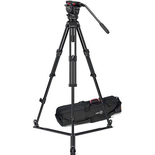Sachtler System FSB 6 Sideload and 75/2 Aluminum Tripod Legs with Ground Spreader and Bag 0471AM