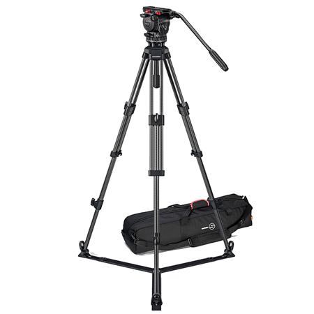Sachtler System FSB 8 Sideload and 75/2 Carbon Fiber Tripod Legs with Ground Spreader and Bag 0771CM
