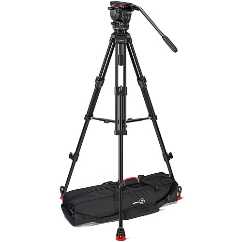 Sachtler System FSB 8 Sideload and 75/2 Aluminum Tripod Legs with Mid-Level Spreader and Bag 0773AM