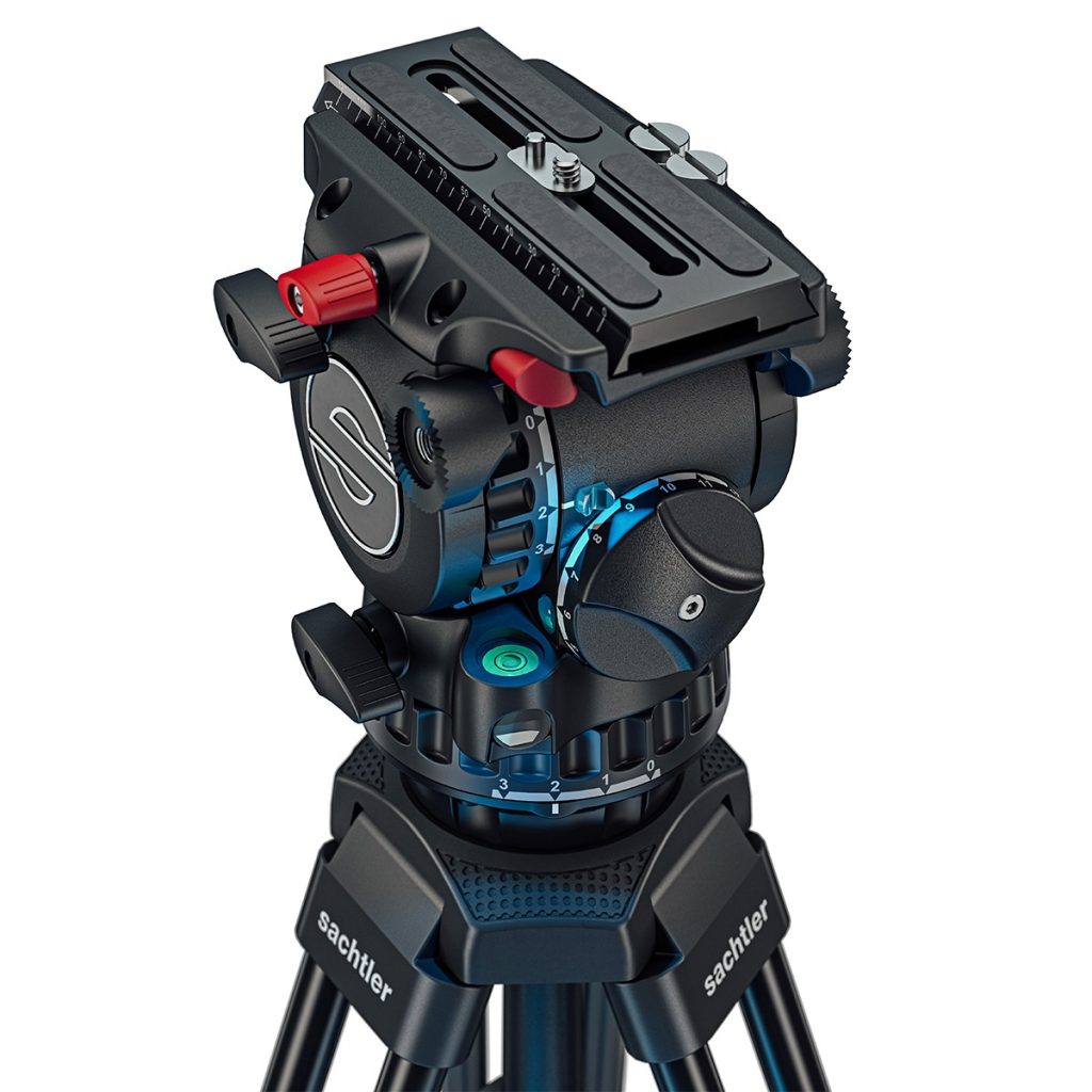 Sachtler System FSB 6 MK II Sideload and 75/2 Aluminum Tripod Legs with Mid-Level Spreader and Bag 0473AM