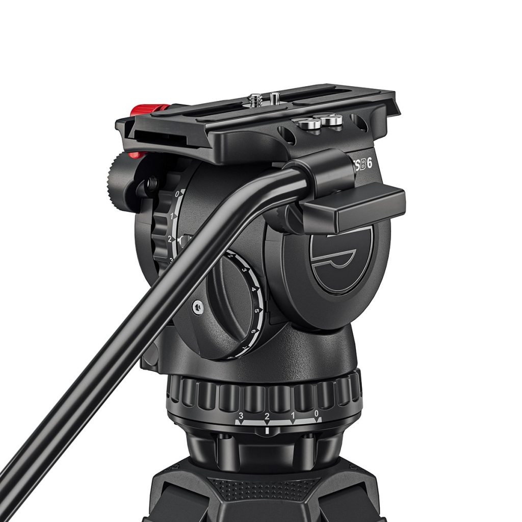 Sachtler System FSB 6 MK II Sideload and 75/2 Aluminum Tripod Legs with Mid-Level Spreader and Bag 0473AM