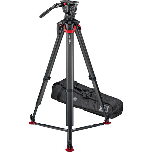 Sachtler System aktiv14T & flowtech 100 with Ground Spreader S2076T-FTGS