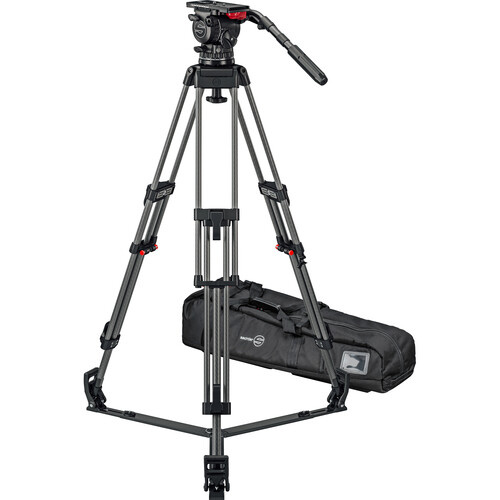 Sachtler FSB 14T Mk II 100mm Touch & Go Head with ENG 2 Carbon Fiber Tripod System (Ground Spreader) 1442M
