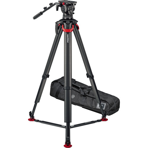 Sachtler System aktiv12T & flowtech 100 with Ground Spreader S2074T-FTGS
