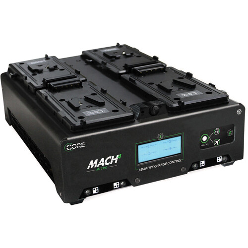 Core SWX Mach4 Micro Four-Position Battery Charger (V-Mount) MACH-Q4MSI