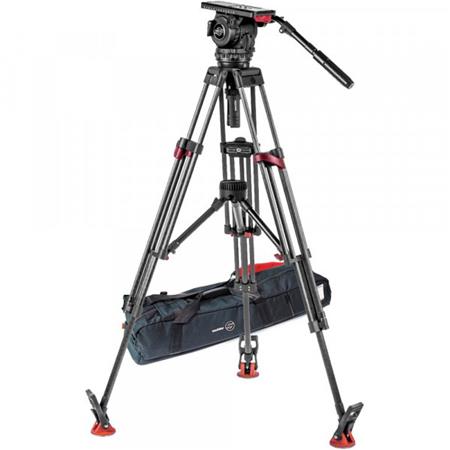 Sachtler Video 18 S2 Fluid Head System with Speed-Lock CF HD Tripod 1867S2
