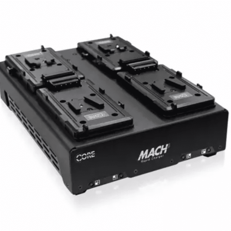 Core SWX Mach4 4-Position Charger with 4A Rapid Charge (V-Mount) MACH-Q4S