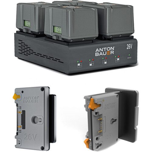 Anton Bauer ARRI ALEXA35 240Wh starter kit 4 X 26V, 240Wh GM+, 1 X 26VLP4, 1 X ALEXA35 plate, 1 X GM+ sharkfin 8275-0169