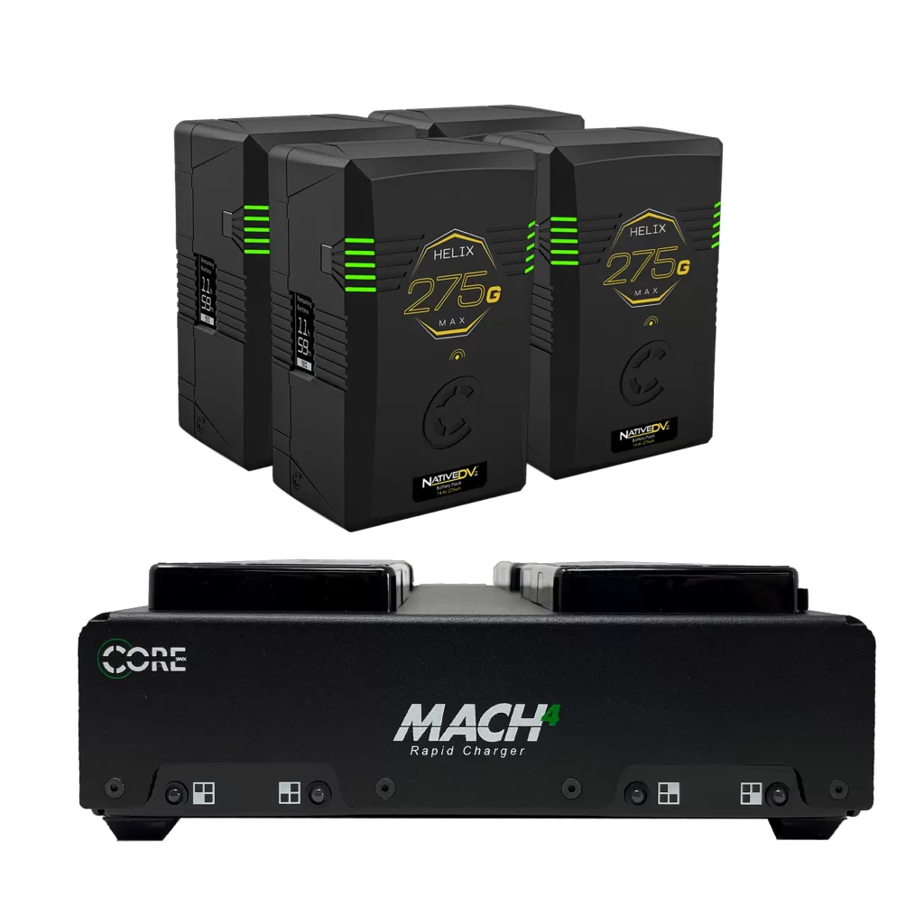 Core SWX 275wh Helix Max Battery Kit,  G-mount  HLX275MXKG Mach Charger-4 Batteries