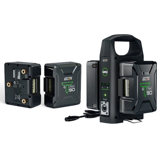 Anton/Bauer 4 x Titon 90 Gold Mount Batteries and GM2 Charger Kit (Special 50th Anniversary Edition) 8275-0160