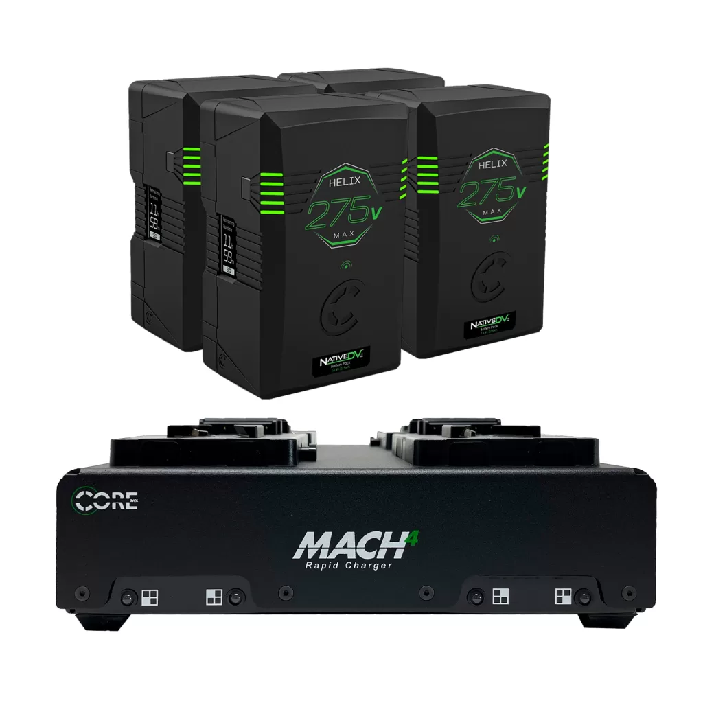 Core SWX 275wh Helix Max Battery Kit, Vmount Mach Charger +4 Batteries HLX275MXKV