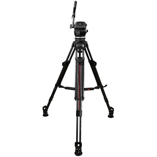 Cartoni Focus 18 Tripod System with 2-Stage Aluminum Legs, Mid-Level Spreader, and Bag SDS18AXM