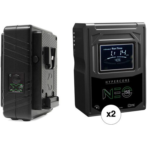 Core SWX HyperCore NEO 150 V-Mount 2-Battery Kit with GPM-X2S Dual Charger neo-s150k