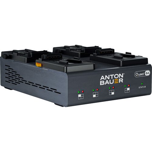 Anton/Bauer QUAD 6A 4-Position Multi-Voltage Charger (V-Mount) 8475-0149