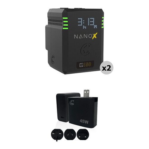 Core SWX NANOX G150 2-Battery Kit + 45W Fast Charger (Gold Mount)