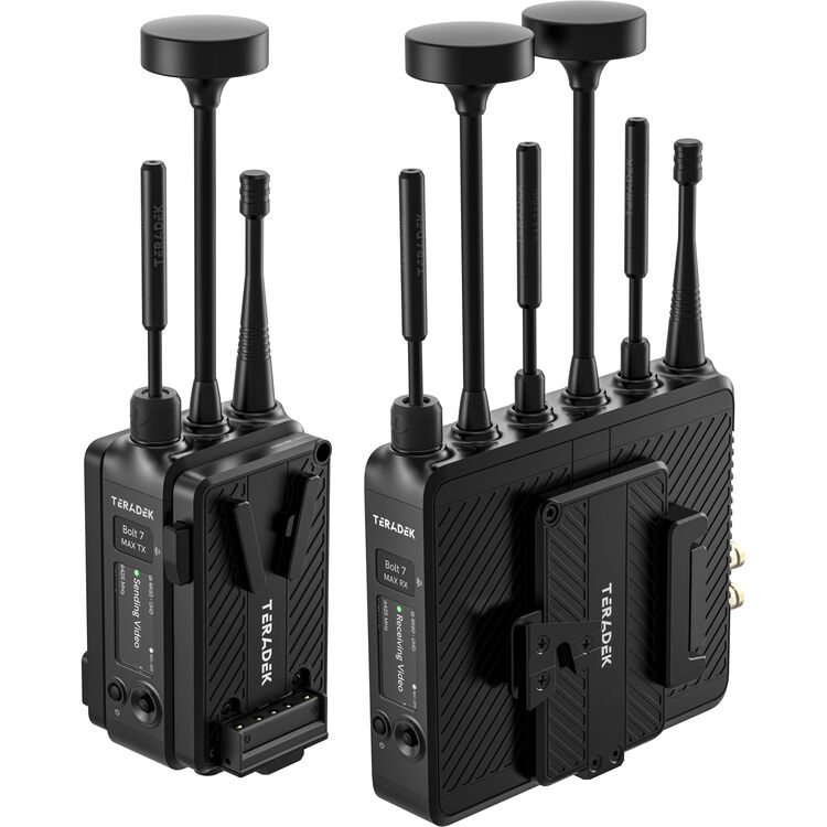 Teradek Bolt 7 Deulxe Set Zero-Delay 4K Wireless Video Transmitter and Receiver (V-Mount. Max Range) 10-2720-V
