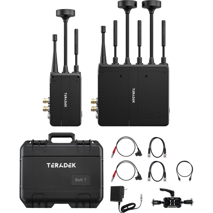Teradek Bolt 7 Set Zero-Delay 4K Wireless Video Transmitter and Receiver (Max Range) 10-2720