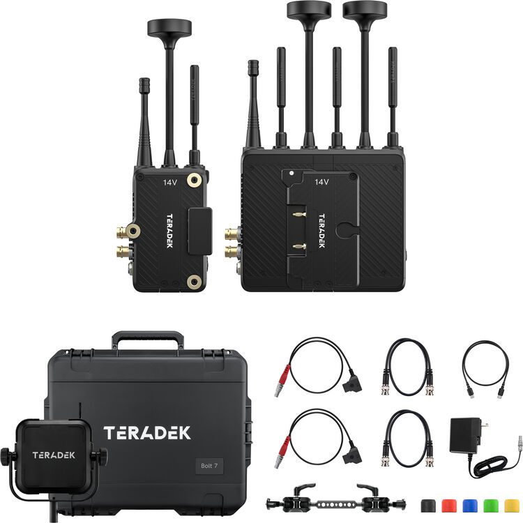 Teradek Bolt 7 Deulxe Set Zero-Delay 4K Wireless Video Transmitter and Receiver (G-Mount. Max Range) 10-2720-G